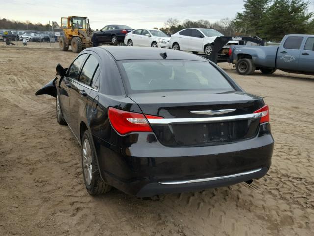 1C3CCBAB5CN104267 - 2012 CHRYSLER 200 LX BLACK photo 3