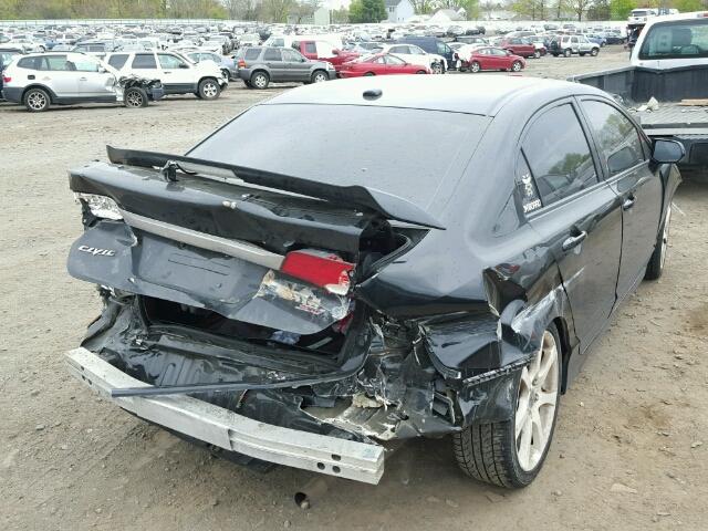 2HGFA1F9XBH512495 - 2011 HONDA CIVIC EX-L BLACK photo 4