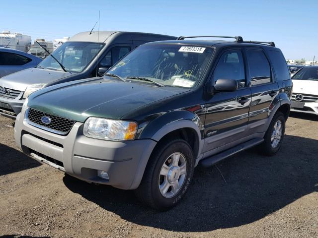 1FMCU04132KC84537 - 2002 FORD ESCAPE XLT GREEN photo 2