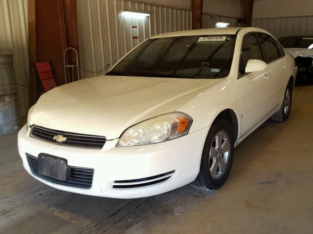 2G1WT58N579298262 - 2007 CHEVROLET IMPALA LT WHITE photo 2