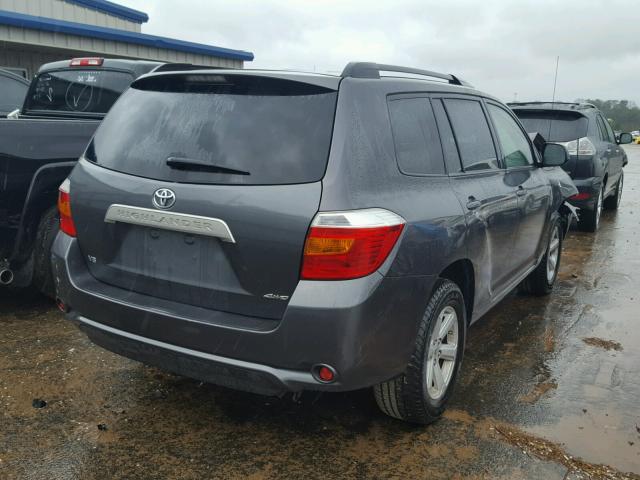 JTEES41A582049267 - 2008 TOYOTA HIGHLANDER BLUE photo 4