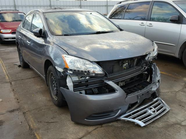 3N1AB7AP4FY327831 - 2015 NISSAN SENTRA S GRAY photo 1