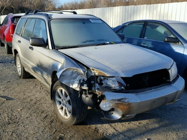 JF1SG65605H739999 - 2005 SUBARU FORESTER 2 GRAY photo 1