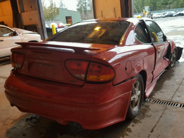 1G3NL12T8XC406899 - 1999 OLDSMOBILE ALERO GL RED photo 4