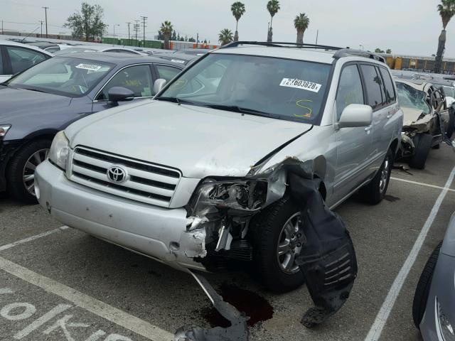 JTEDP21A850054617 - 2005 TOYOTA HIGHLANDER SILVER photo 2