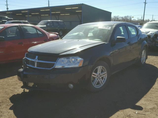 1B3LC56B89N529871 - 2009 DODGE AVENGER SX BLACK photo 2