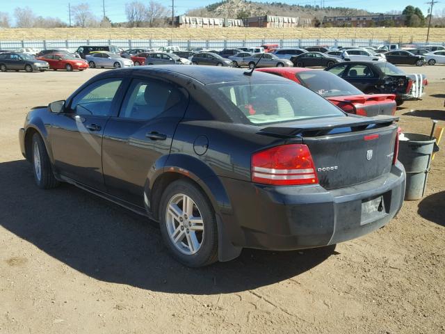 1B3LC56B89N529871 - 2009 DODGE AVENGER SX BLACK photo 3