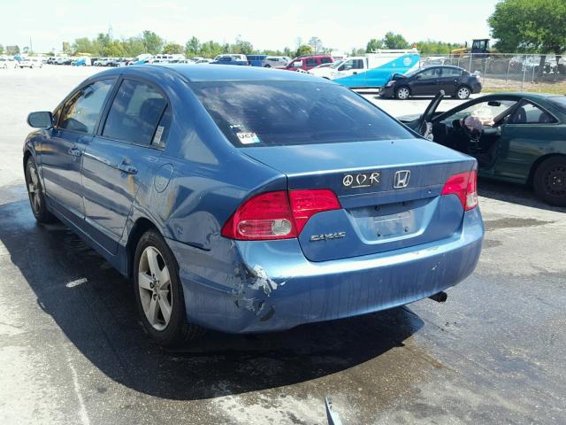 1HGFA16876L153980 - 2006 HONDA CIVIC EX Mavi foto 3