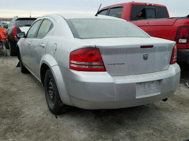 1B3LC46K58N603403 - 2008 DODGE AVENGER SE SILVER photo 3