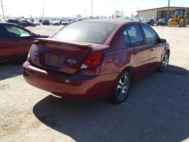 1G8AL52F55Z117631 - 2005 SATURN ION LEVEL RED photo 4