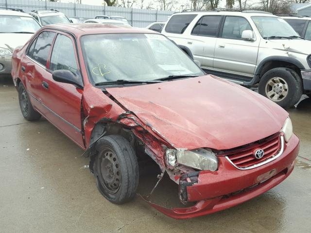 1NXBR12E12Z605164 - 2002 TOYOTA COROLLA CE RED photo 1