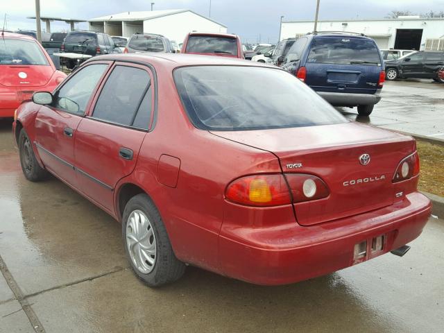 1NXBR12E12Z605164 - 2002 TOYOTA COROLLA CE RED photo 3