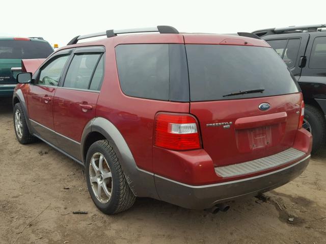 1FMDK05115GA01844 - 2005 FORD FREESTYLE RED photo 3