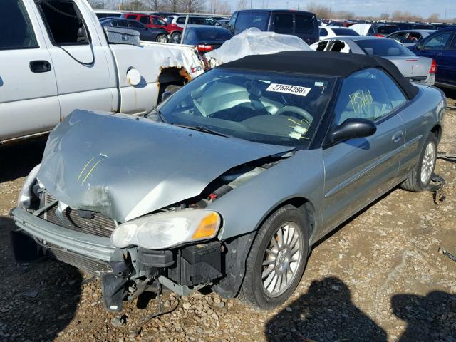 1C3EL55R55N535888 - 2005 CHRYSLER SEBRING TO SILVER photo 2