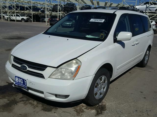 KNDMB233766069061 - 2006 KIA SEDONA EX WHITE photo 2