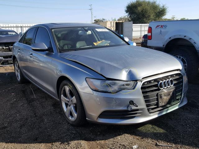 WAUDFAFC1CN139694 - 2012 AUDI A6 PREMIUM GRAY photo 1