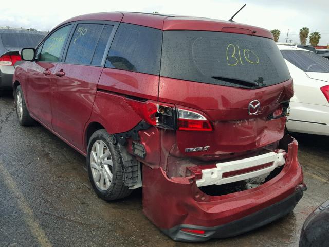 JM1CW2BL6F0182360 - 2015 MAZDA 5 SPORT RED photo 3