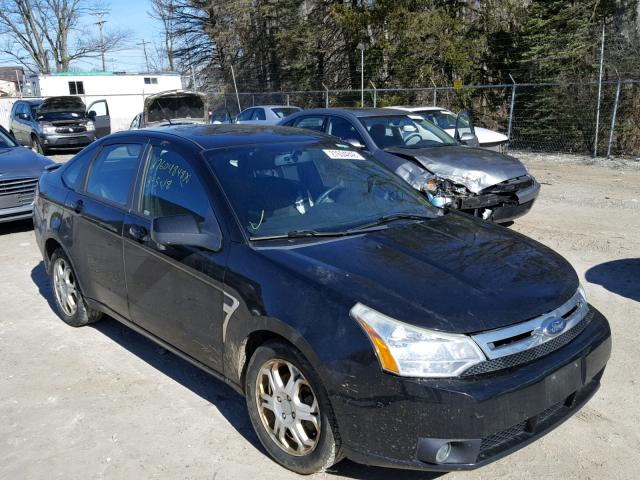 1FAHP35NX8W244726 - 2008 FORD FOCUS SE BLACK photo 1