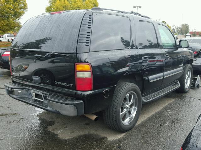 1GNEC13T51R139294 - 2001 CHEVROLET TAHOE C150 BLACK photo 4