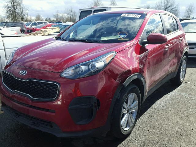 KNDPM3AC5H7166949 - 2017 KIA SPORTAGE L RED photo 2