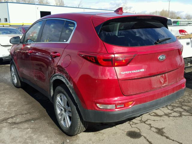 KNDPM3AC5H7166949 - 2017 KIA SPORTAGE L RED photo 3