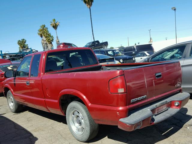 1GTCS1954Y8313092 - 2000 GMC SONOMA RED photo 3