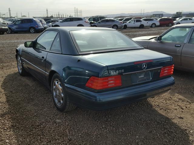 WDBFA67F1WF164348 - 1998 MERCEDES-BENZ SL 500 GREEN photo 3