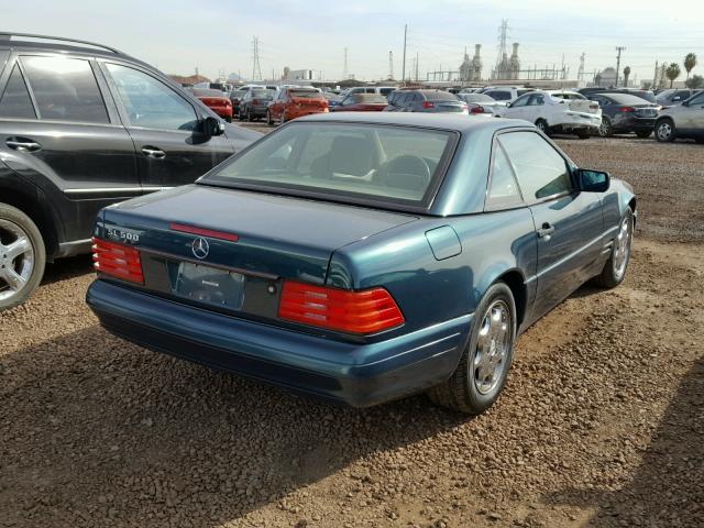 WDBFA67F1WF164348 - 1998 MERCEDES-BENZ SL 500 GREEN photo 4