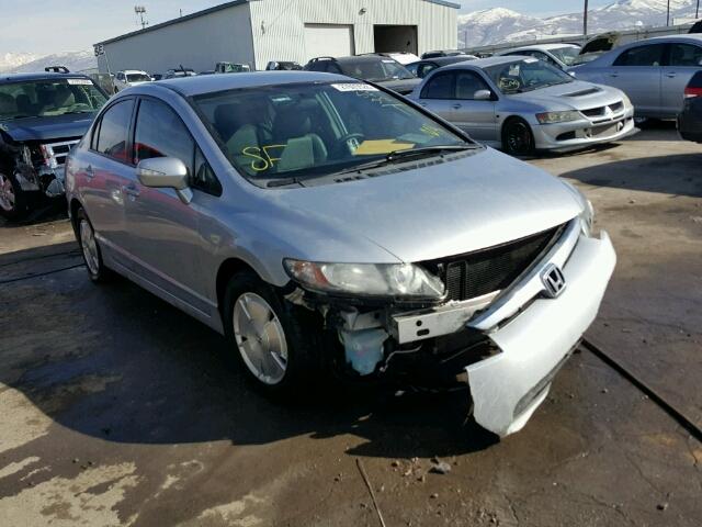 JHMFA36287S026053 - 2007 HONDA CIVIC HYBR SILVER photo 1