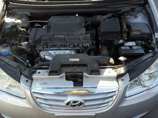 KMHDU4AD8AU842914 - 2010 HYUNDAI ELANTRA BL SILVER photo 7