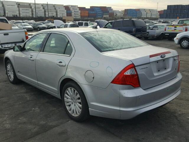 3FADP0L32AR418778 - 2010 FORD FUSION HYB SILVER photo 3