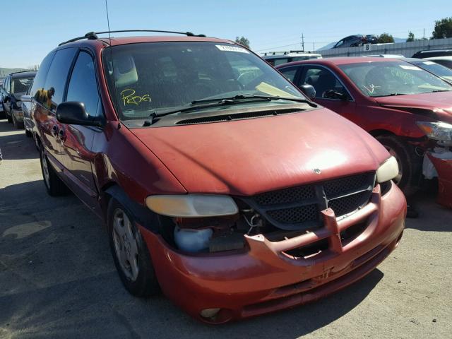 1B4GP44R3YB645619 - 2000 DODGE GRAND CARA RED photo 1