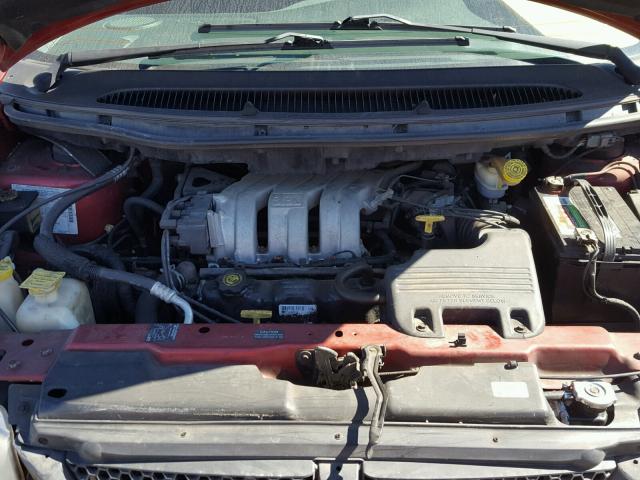 1B4GP44R3YB645619 - 2000 DODGE GRAND CARA RED photo 7