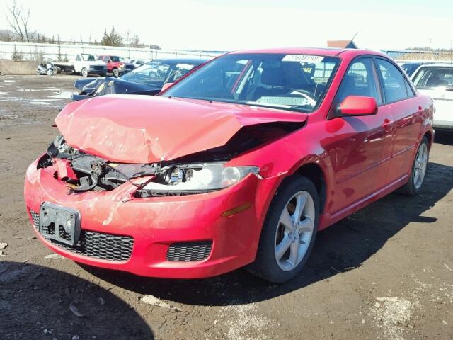 1YVHP80C685M24055 - 2008 MAZDA 6 I RED photo 2