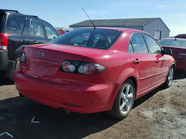 1YVHP80C685M24055 - 2008 MAZDA 6 I RED photo 4