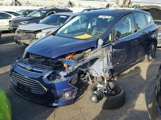 1FADP5DU0HL113177 - 2017 FORD C-MAX TITA BLUE photo 2