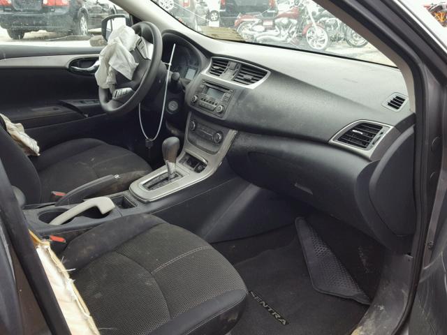 3N1AB7AP5FY364774 - 2015 NISSAN SENTRA S GRAY photo 5