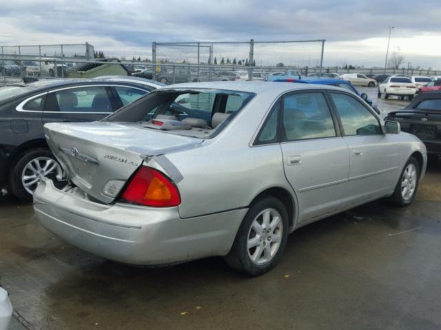 4T1BF28B11U169460 - 2001 TOYOTA AVALON XL SILVER photo 4