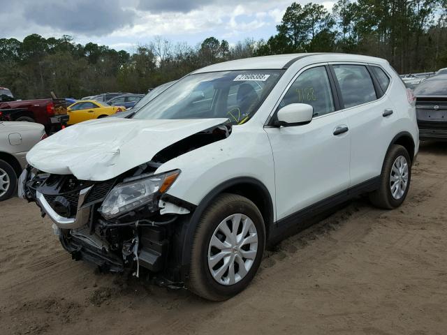 KNMAT2MT5GP675887 - 2016 NISSAN ROGUE S WHITE photo 2