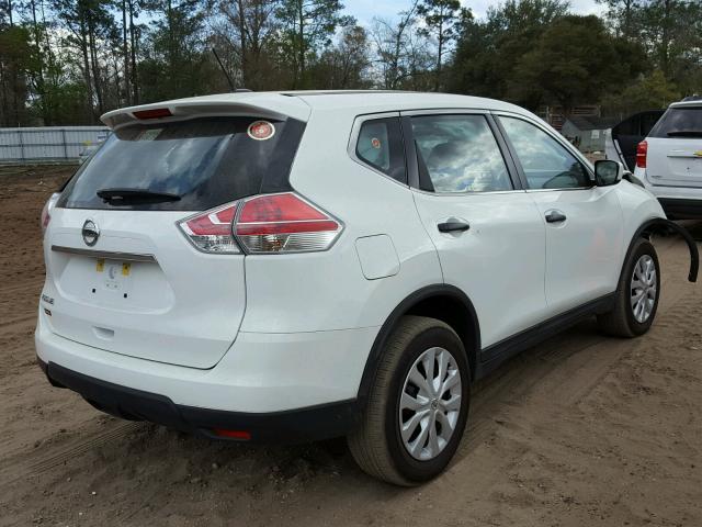 KNMAT2MT5GP675887 - 2016 NISSAN ROGUE S WHITE photo 4