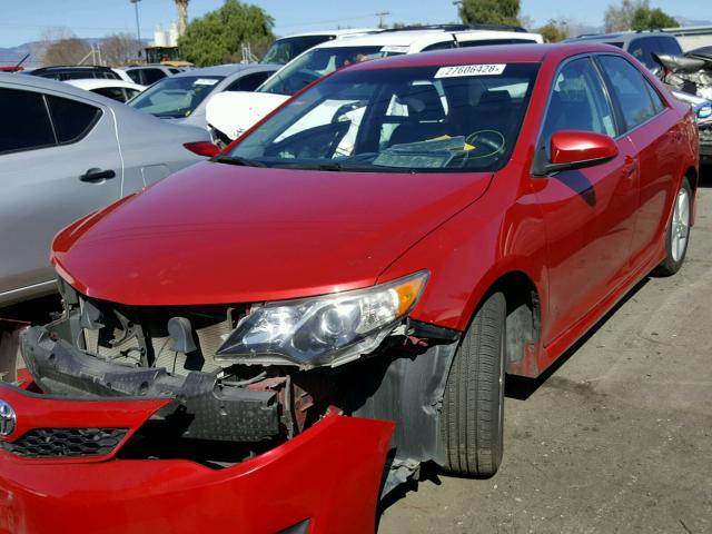 4T1BF1FK1CU508444 - 2012 TOYOTA CAMRY BASE RED photo 2