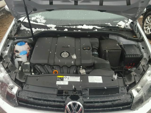 WVWDB7AJ9DW120829 - 2013 VOLKSWAGEN GOLF SILVER photo 7