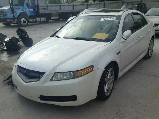 19UUA66265A020010 - 2005 ACURA TL WHITE photo 2