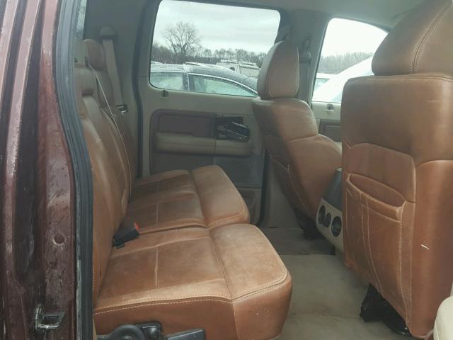 1FTPW14V08KB71324 - 2008 FORD F150 SUPER BURGUNDY photo 6