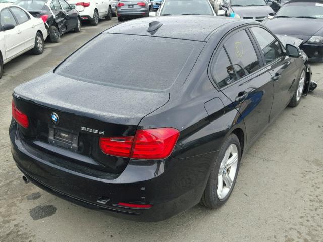 WBA3D3C55EK155405 - 2014 BMW 328 D BLACK photo 4