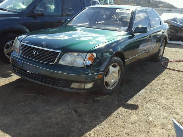 JT8BH28FXW0125410 - 1998 LEXUS LS 400 GREEN photo 2