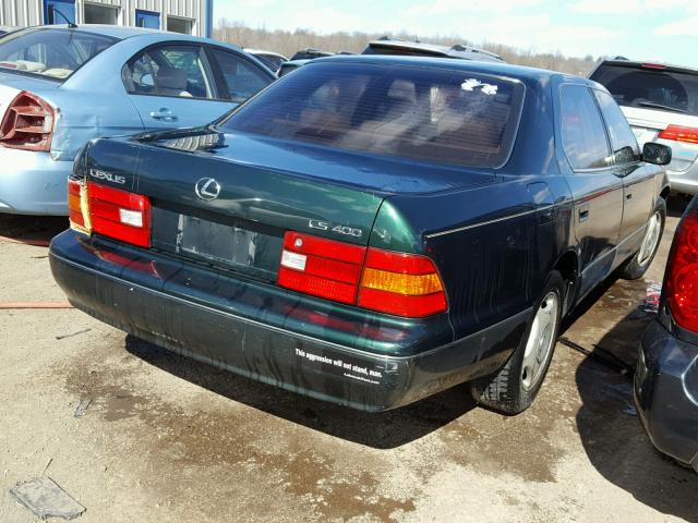 JT8BH28FXW0125410 - 1998 LEXUS LS 400 GREEN photo 4