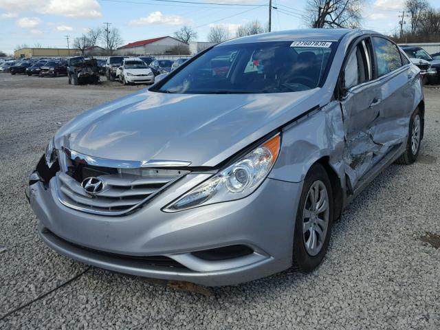 5NPEB4AC5CH464358 - 2012 HYUNDAI SONATA GLS SILVER photo 2