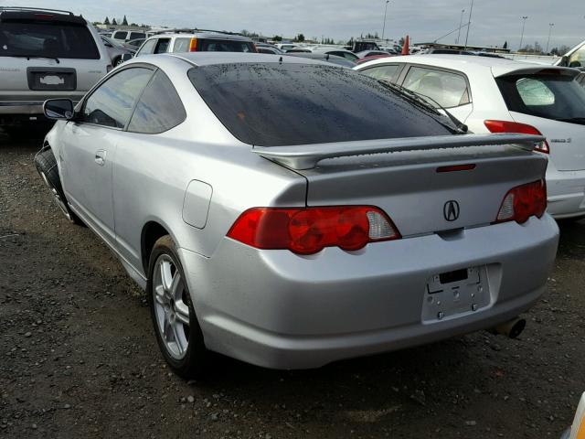 JH4DC53083S000756 - 2003 ACURA RSX TYPE-S SILVER photo 3