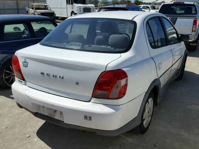 JTDBT123210145622 - 2001 TOYOTA ECHO WHITE photo 4